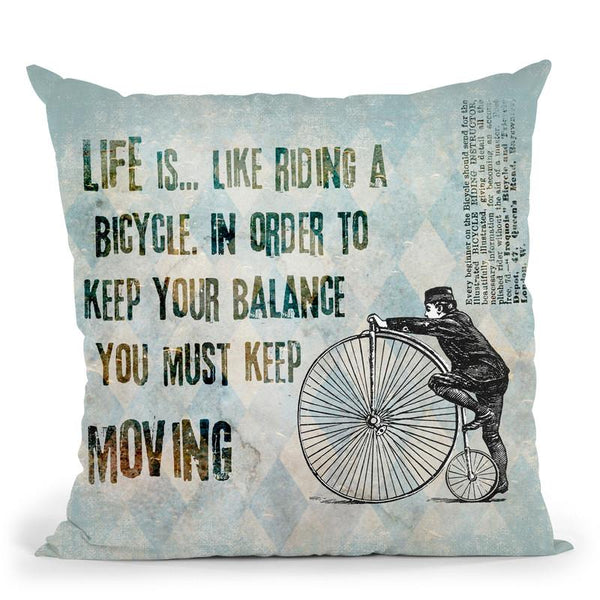 Bicycle Throw Pillow By Andrea Haase