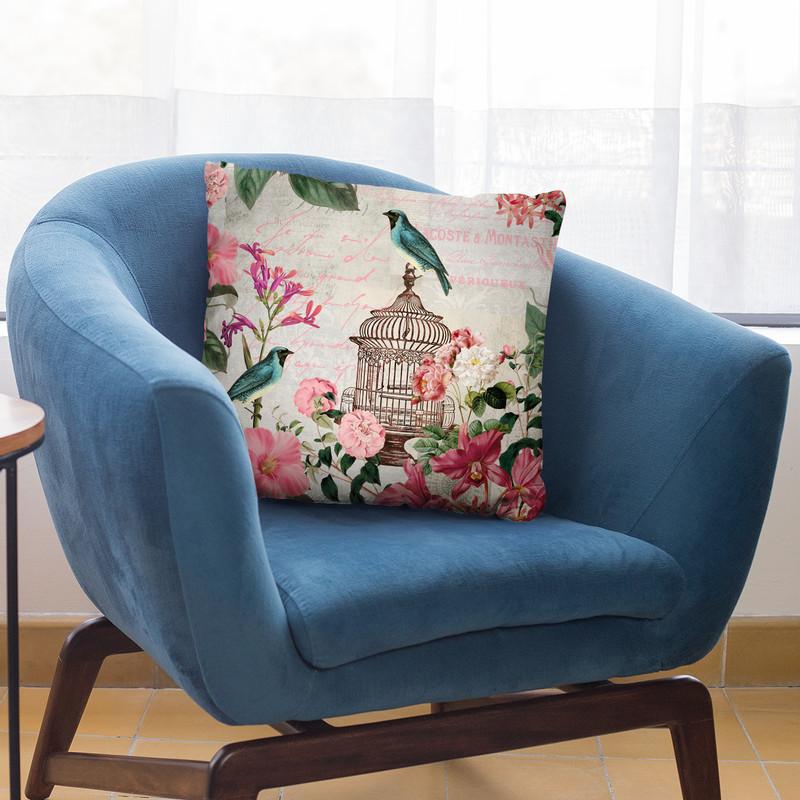 Bird Cage Throw Pillow By Andrea Haase