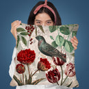 Bird With Tulips Throw Pillow By Andrea Haase