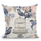 Birdcage And Flowers Throw Pillow By Andrea Haase