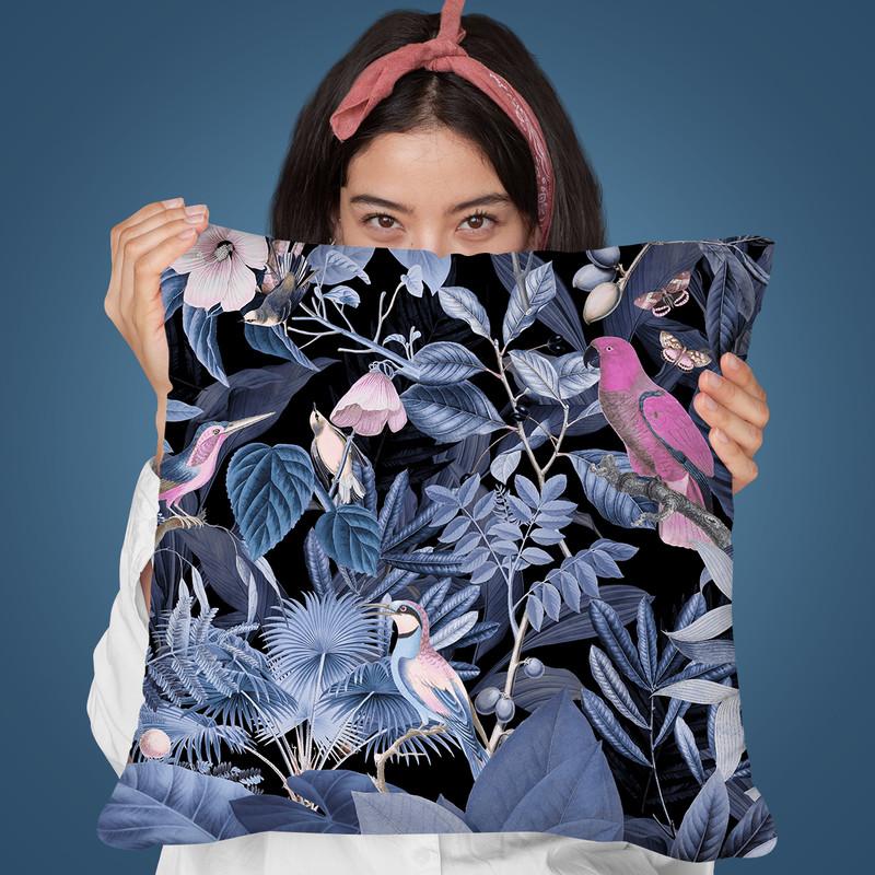 Birds Jungle Garden Throw Pillow By Andrea Haase