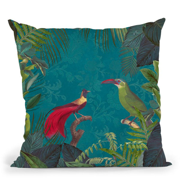 Birds Of Paradise Iv Throw Pillow By Andrea Haase