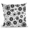 Black And White Doodle Pattern Throw Pillow By Andrea Haase