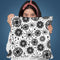 Black And White Doodle Pattern Throw Pillow By Andrea Haase