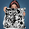 Black And White Odd Shape Throw Pillow By Andrea Haase