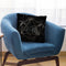 Black Leaves Gold Geometric I Throw Pillow By Andrea Haase