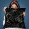 Black Leaves Gold Geometric I Throw Pillow By Andrea Haase
