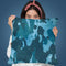 Blue Aqua Camouflage Throw Pillow By Andrea Haase