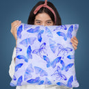Blue Butterflies Throw Pillow By Andrea Haase