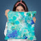 Blue Flowers Throw Pillow By Andrea Haase