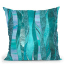 Blue Glamour Throw Pillow By Andrea Haase