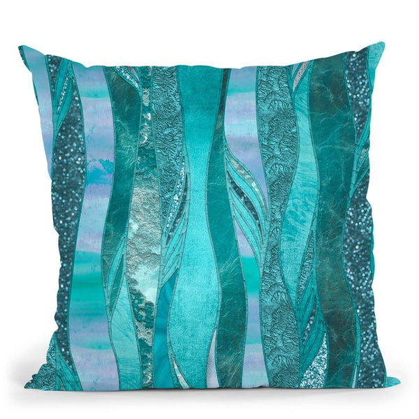 Blue Glamour Throw Pillow By Andrea Haase