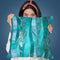 Blue Glamour Throw Pillow By Andrea Haase