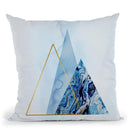 Blue Icebergs Base Big Throw Pillow By Andrea Haase