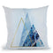 Blue Icebergs Base Big Throw Pillow By Andrea Haase