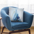 Blue Icebergs Base Big Throw Pillow By Andrea Haase