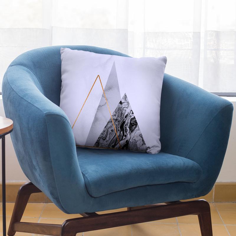 Blue Icebergs Throw Pillow By Andrea Haase