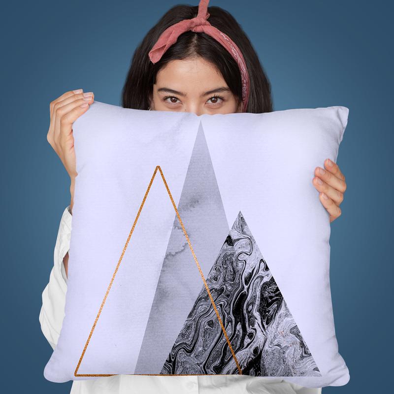 Blue Icebergs Throw Pillow By Andrea Haase