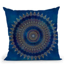 Blue Mandala I Throw Pillow By Andrea Haase