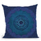 Blue Mandala Throw Pillow By Andrea Haase