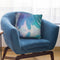 Blue Palm Tree Throw Pillow By Andrea Haase