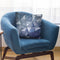 Blue Stained Glass Throw Pillow By Andrea Haase