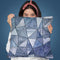 Blue Stained Glass Throw Pillow By Andrea Haase