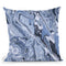 Blue Swirl Throw Pillow By Andrea Haase