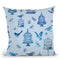 Blue Vintage Bird Cage I Throw Pillow By Andrea Haase