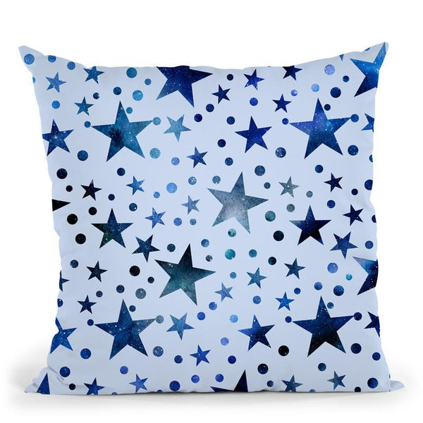 Blue Wc Stars Throw Pillow By Andrea Haase