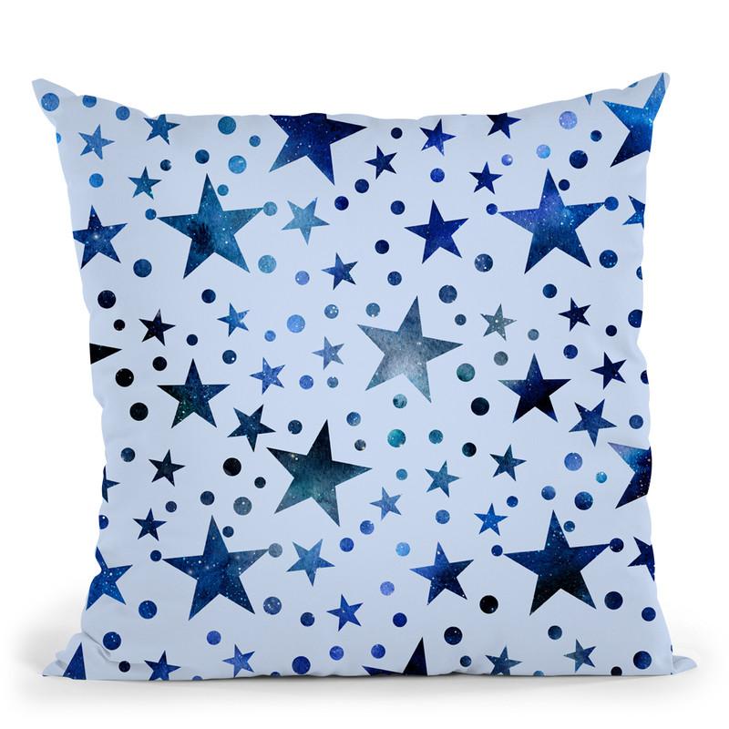 Blue Wc Stars Throw Pillow By Andrea Haase
