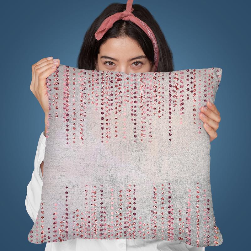 Blush Glamour Throw Pillow By Andrea Haase