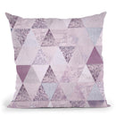 Blush Triangles Throw Pillow By Andrea Haase