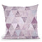 Blush Triangles Throw Pillow By Andrea Haase