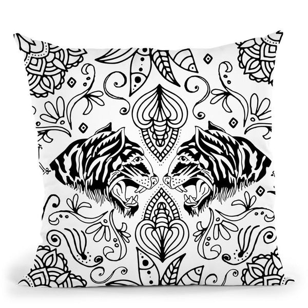 Boho Tiger I Throw Pillow By Andrea Haase