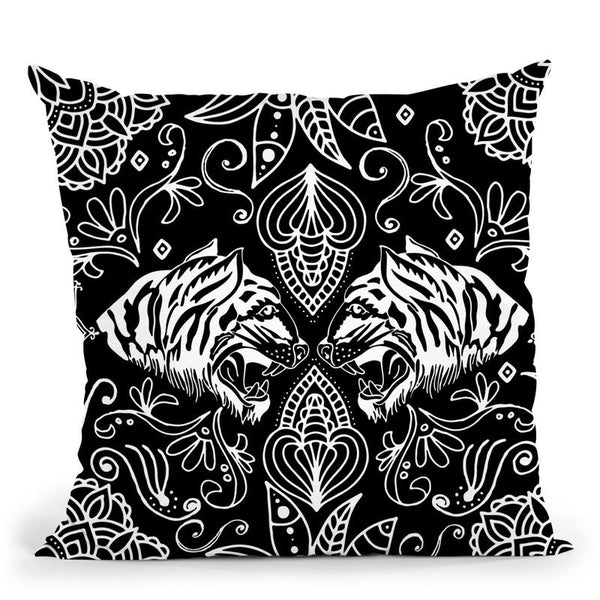 Boho Tiger Ii Throw Pillow By Andrea Haase