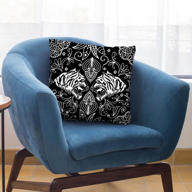 Boho Tiger Ii Throw Pillow By Andrea Haase