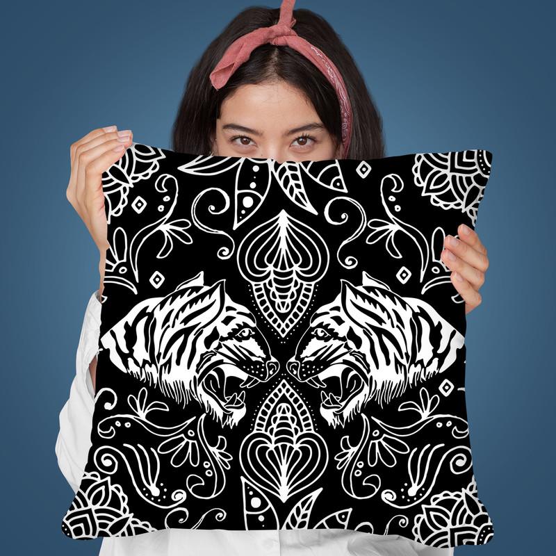 Boho Tiger Ii Throw Pillow By Andrea Haase