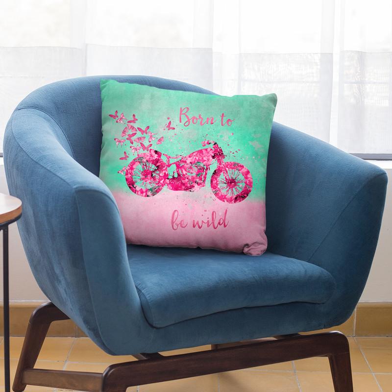 Born To Be Wild Throw Pillow By Andrea Haase