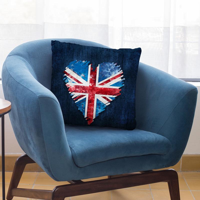 Brexit Heart Throw Pillow By Andrea Haase