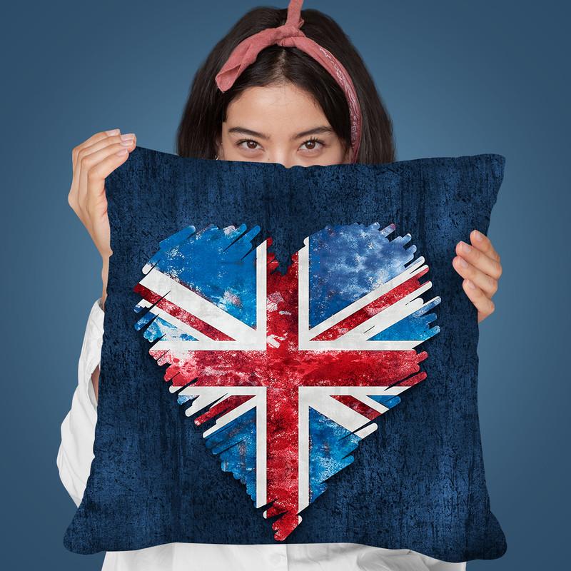 Brexit Heart Throw Pillow By Andrea Haase
