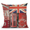 Britain Collage Throw Pillow By Andrea Haase