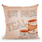 But First Tea Throw Pillow By Andrea Haase