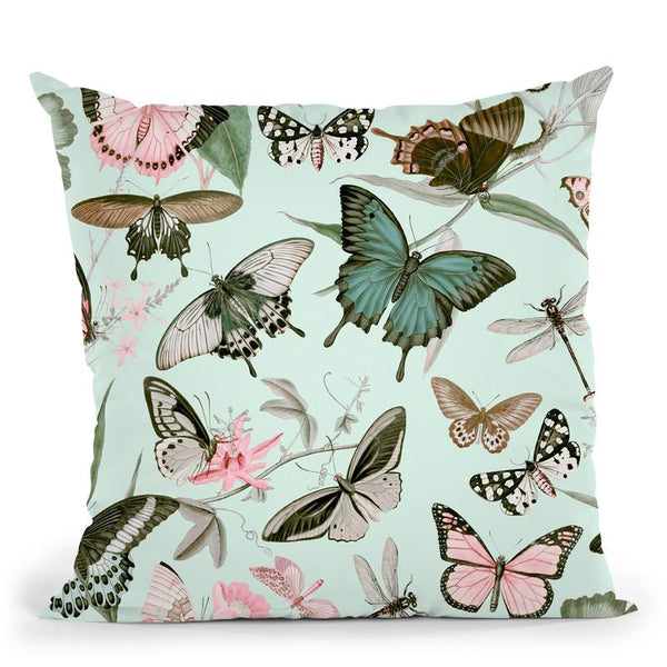 Butterflies Iii Throw Pillow By Andrea Haase