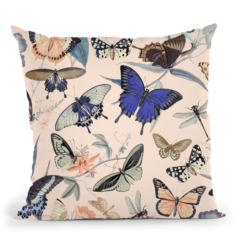 Butterflies Iv Throw Pillow By Andrea Haase