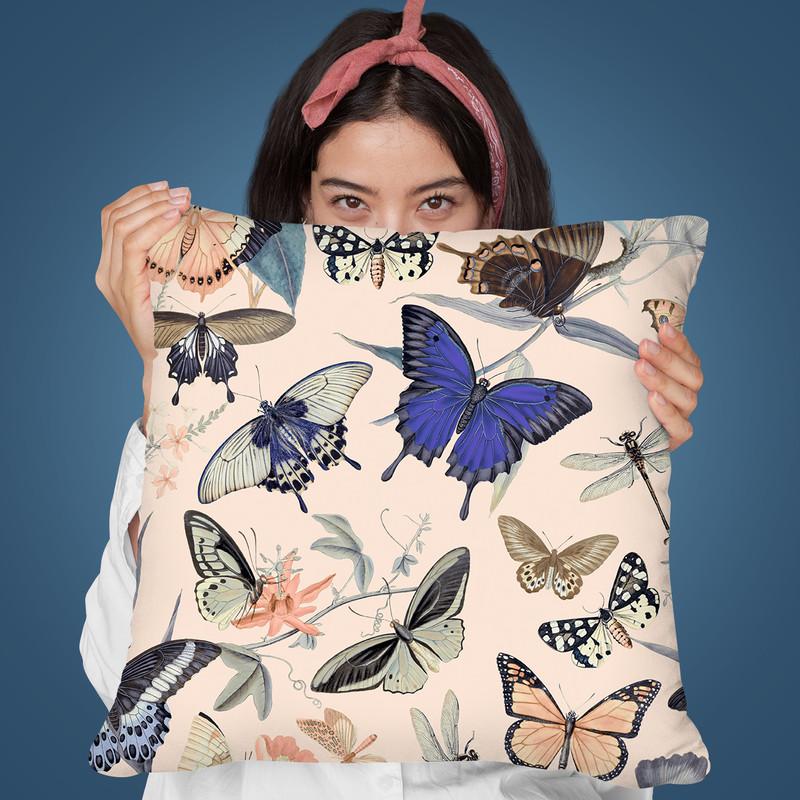Butterflies Iv Throw Pillow By Andrea Haase