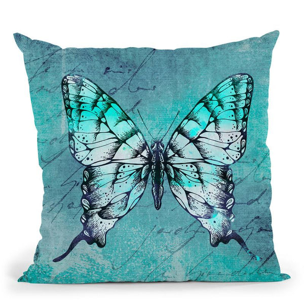 Butterflies Vii Throw Pillow By Andrea Haase