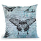 Butterfly And Paris Throw Pillow By Andrea Haase