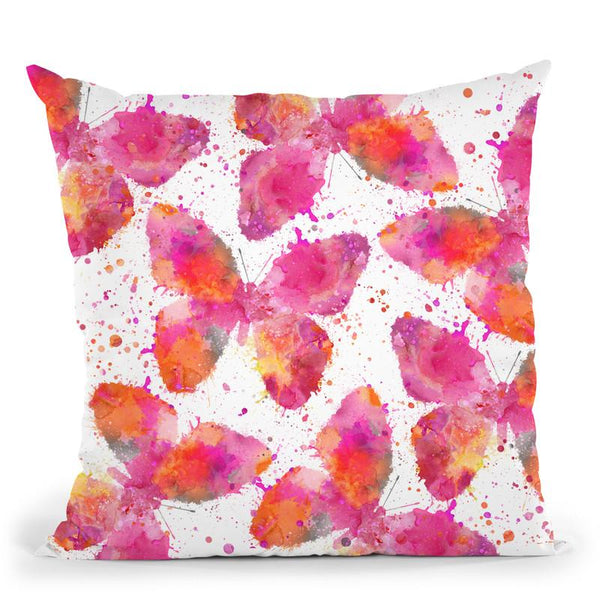 Butterfly Artsy Throw Pillow By Andrea Haase