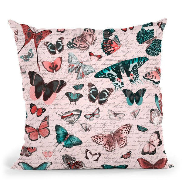 Butterfly Seamless I Throw Pillow By Andrea Haase